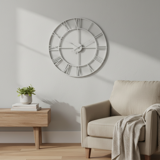 White Skeleton Wall Clock