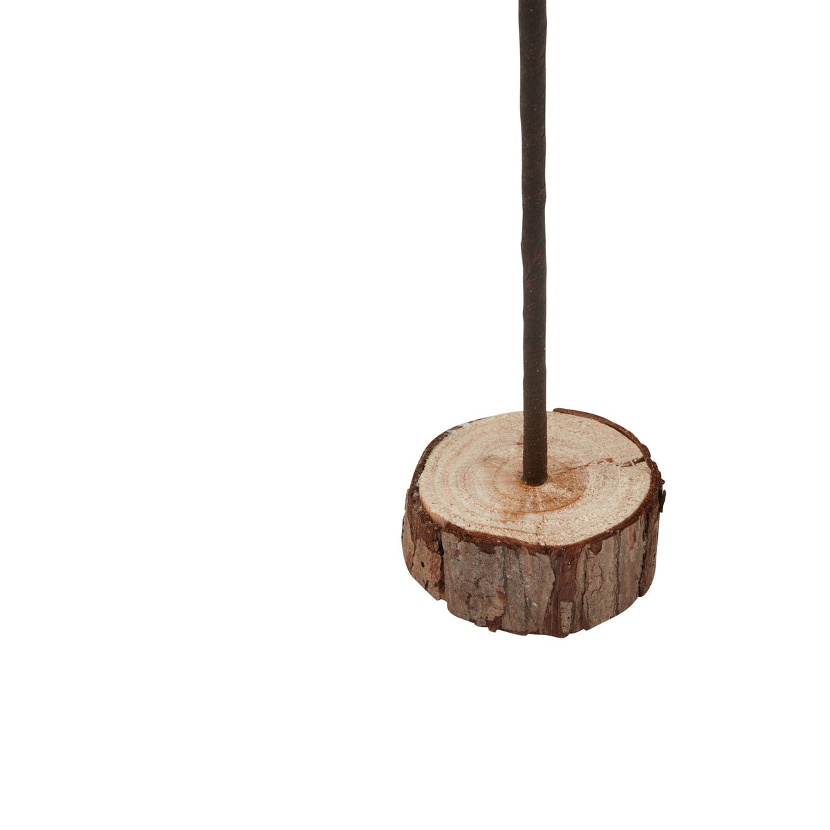 Large Snowy Spindle Tree In Wood Log Christmas Decoration