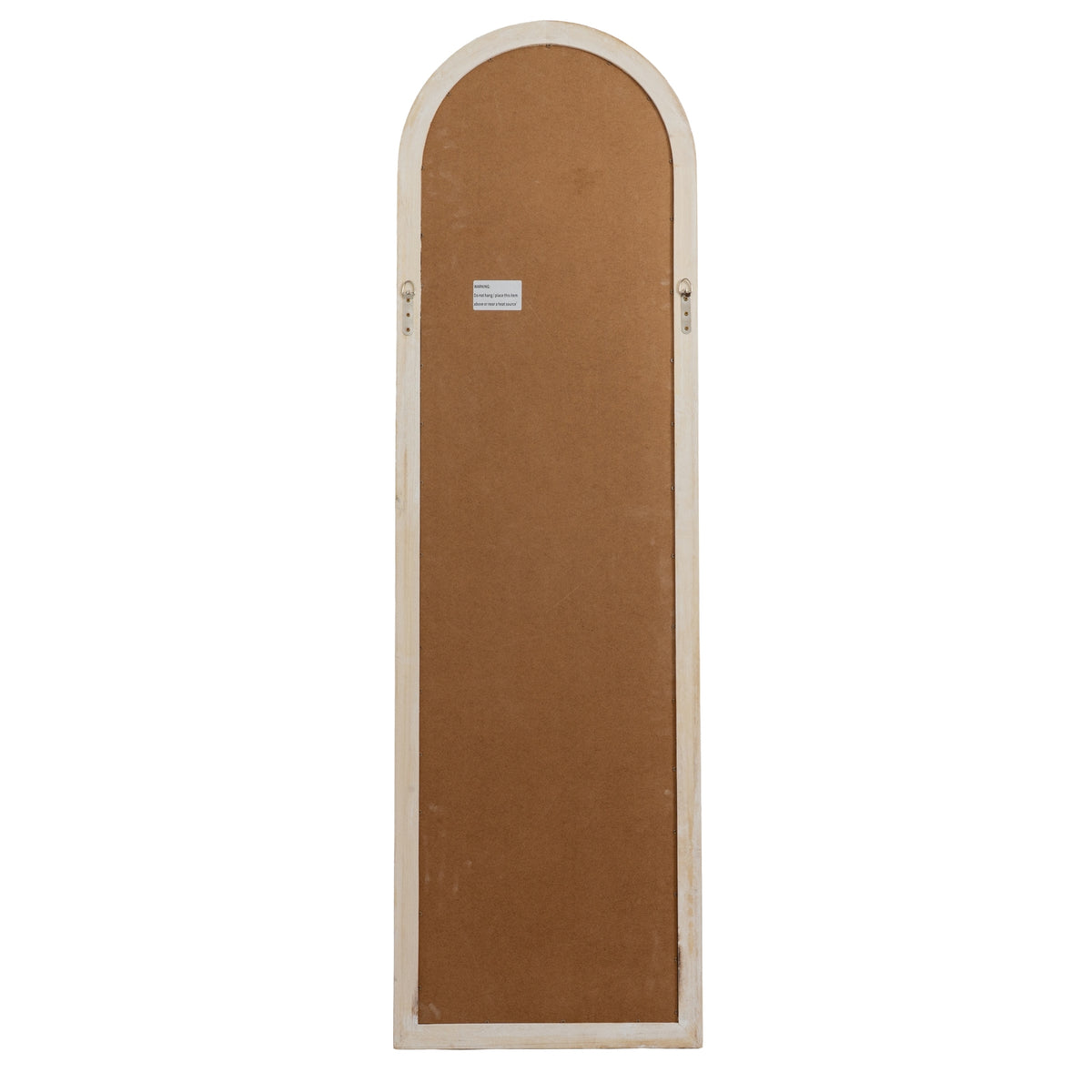 Washed Wood Tall Arched Window Mirror