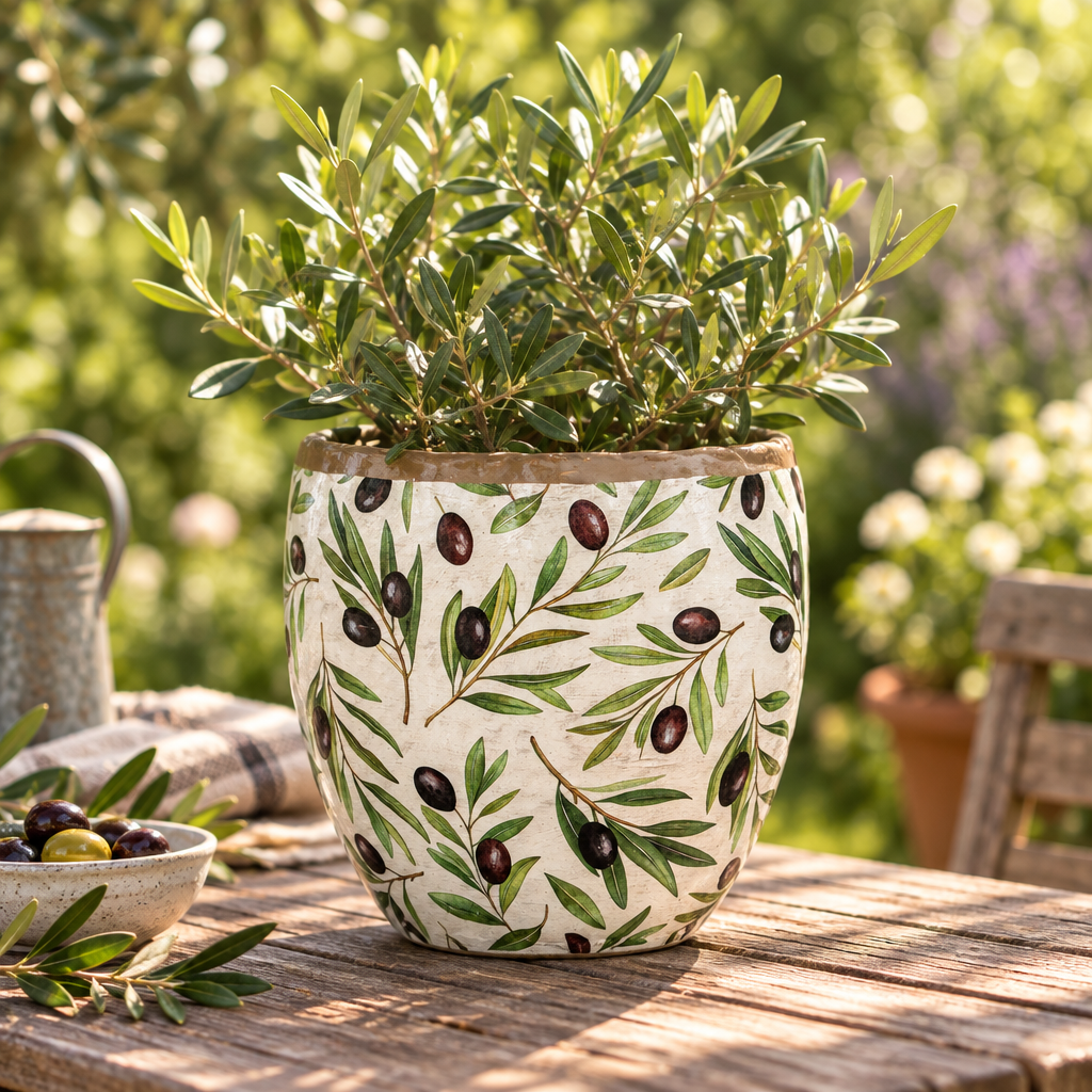 Verdal Olive Medium Planter