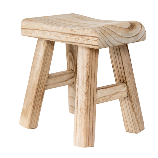 Wooden Artisan Stool for Home Interiors