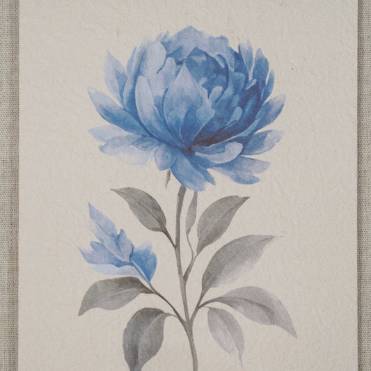 Rosalie Textured Paper Rose in Mirrored Frame