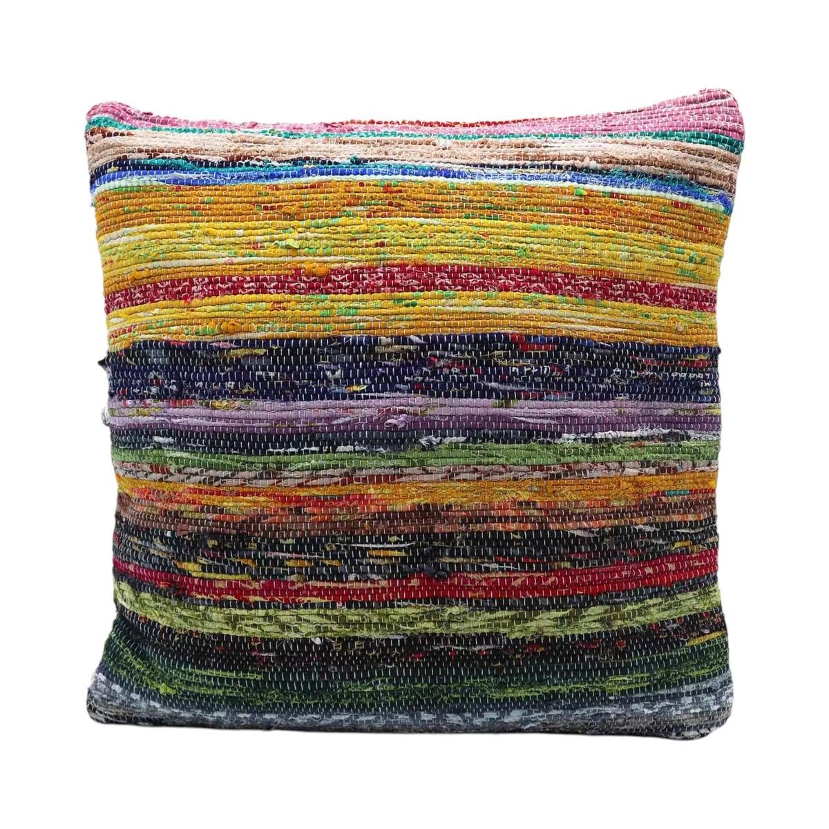 Rag Rug Cushion Covers - Sunrise Oranges