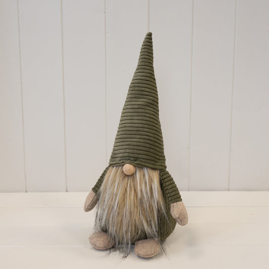 Green Fabric Santa Gonk Christmas Ornament