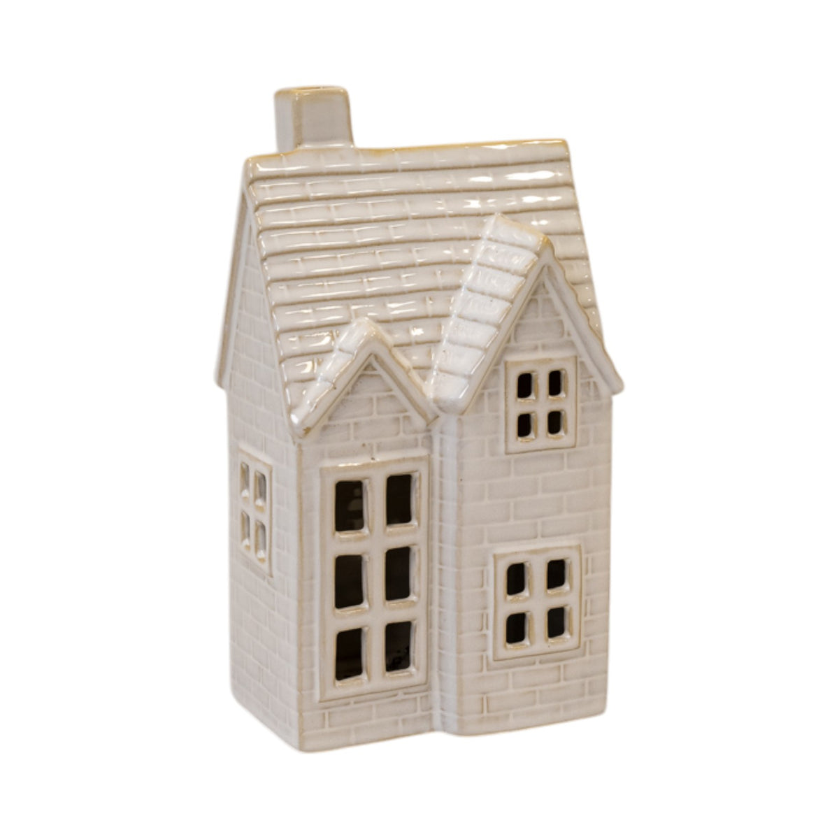 Large Ceramic Tiled Led House . 6 Hour Timer