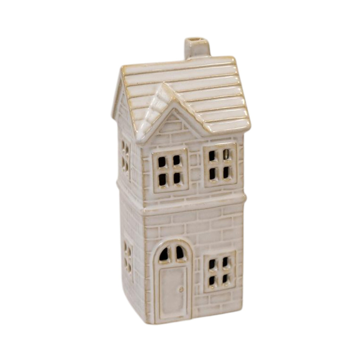 Small Glazed Ceramic Led Townhouse