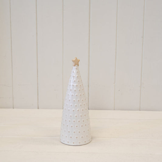 Small Stoneglazed Bobbin Tree with Gold Star