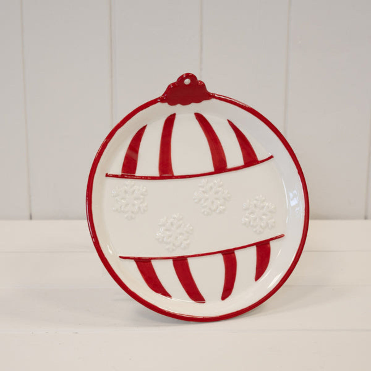 Medium Traditional Red Bauble Plate