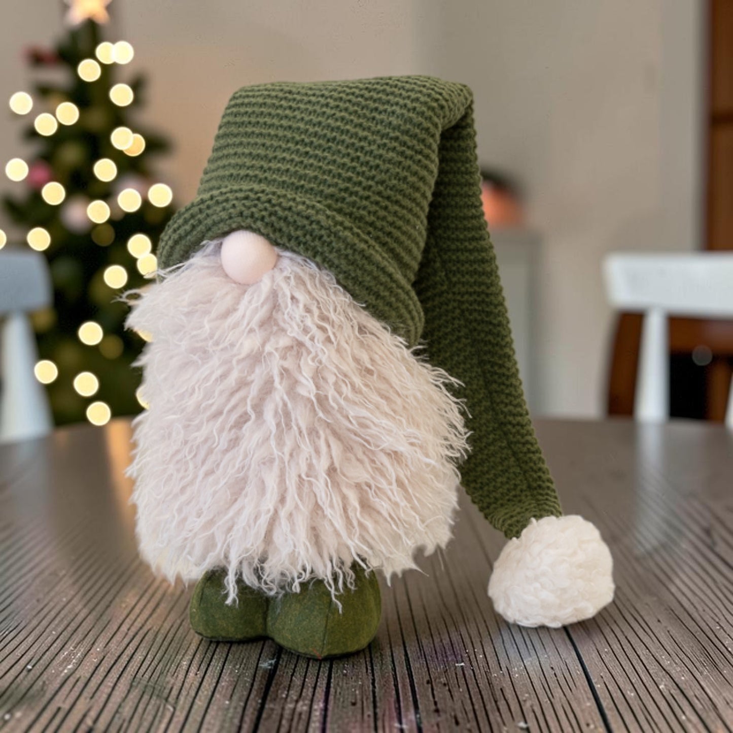 Large Green Standing Christmas Gonk 40cm