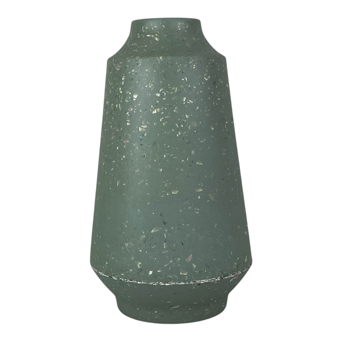 Earthy Sage bamboo Terrazzo Skandi Vase