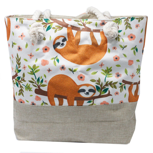 Rope Handle Bag - Sloths