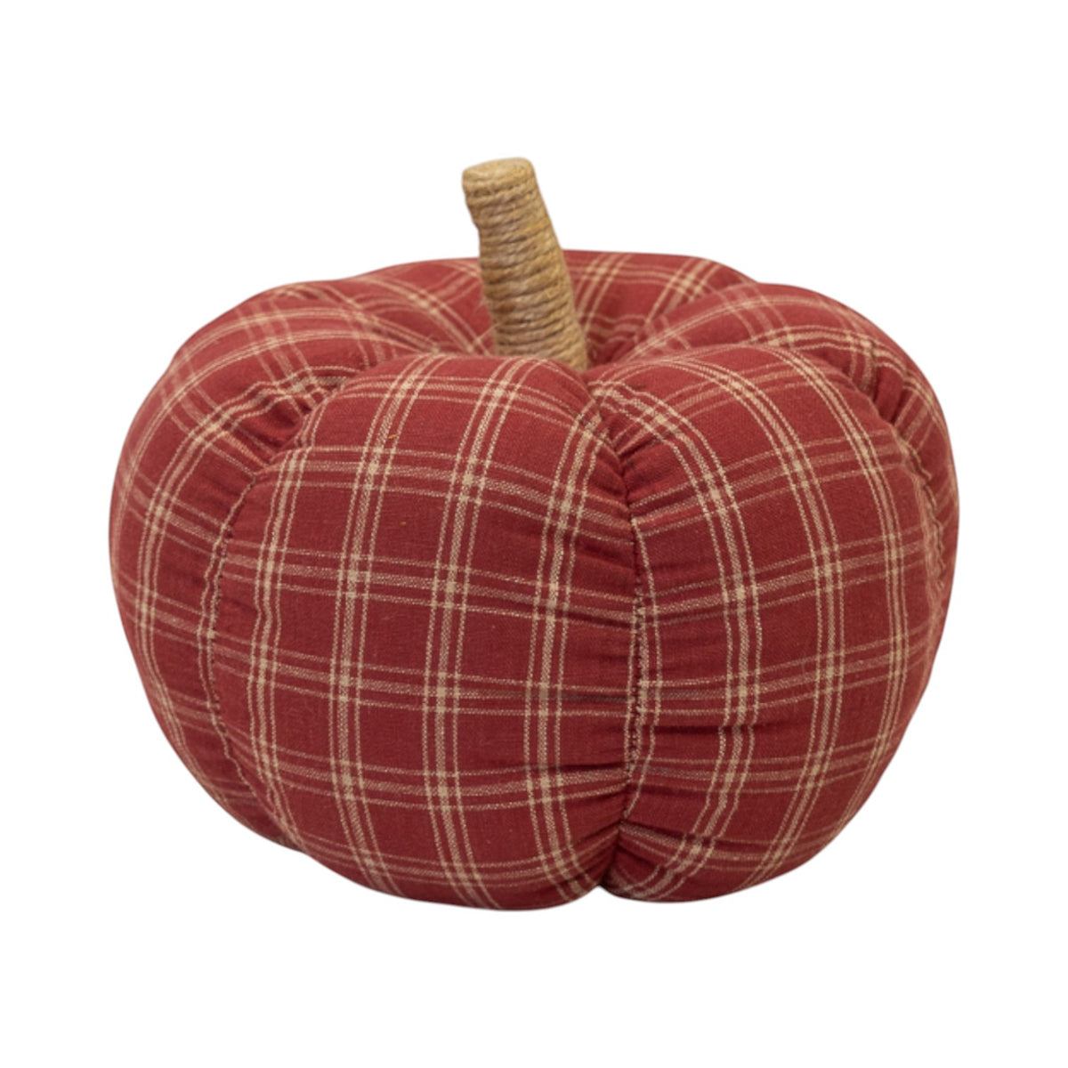 Deep Rose Checked Fabric Pumkin