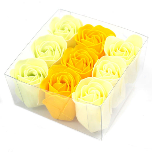 Set of 9 Soap Flowers- Spring Roses