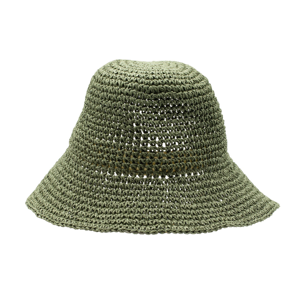 Nomad Sari Floppy Straw Sun Hat - Moss Green
