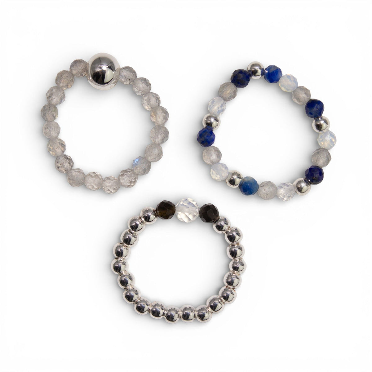 Gemstone Ring Set - Northern Lights