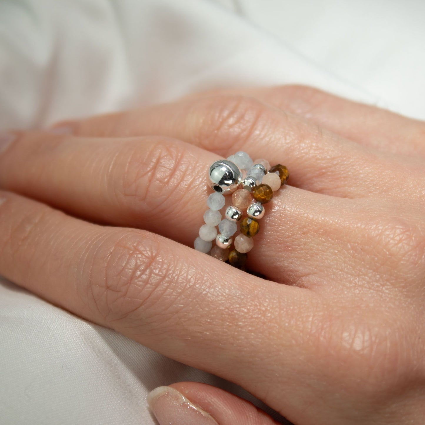 Gemstone Ring Set - Sea Sunset