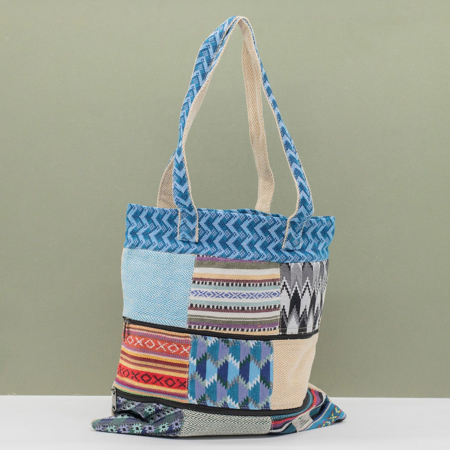 Patchwork Kathmandu Tote Bag - Dhaka Design