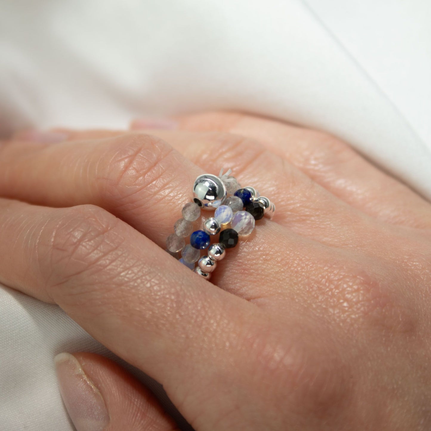Gemstone Ring Set - Northern Lights