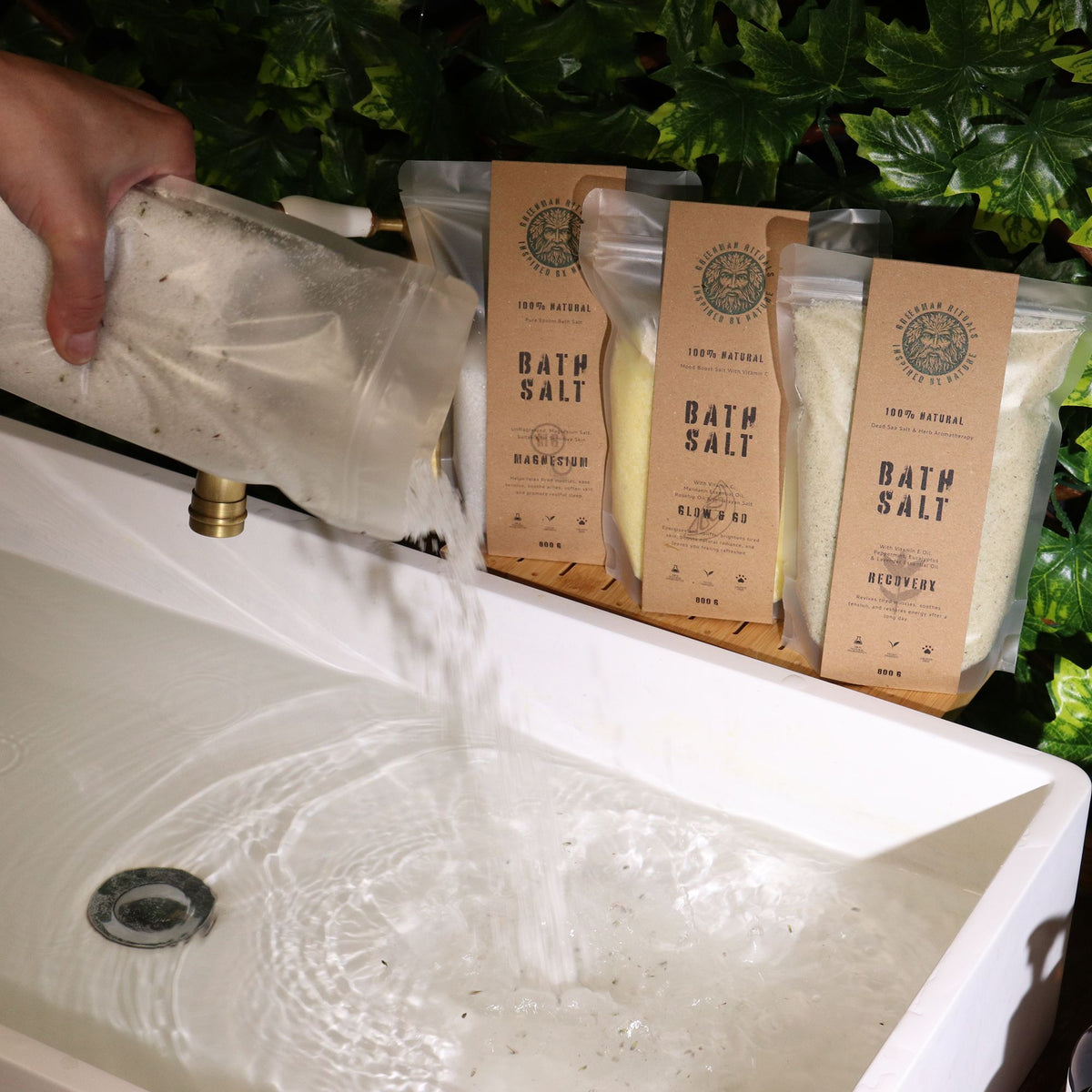 Greenman Rituals Lavender Aromatherapy Epsom Bath Salt Sleep Good