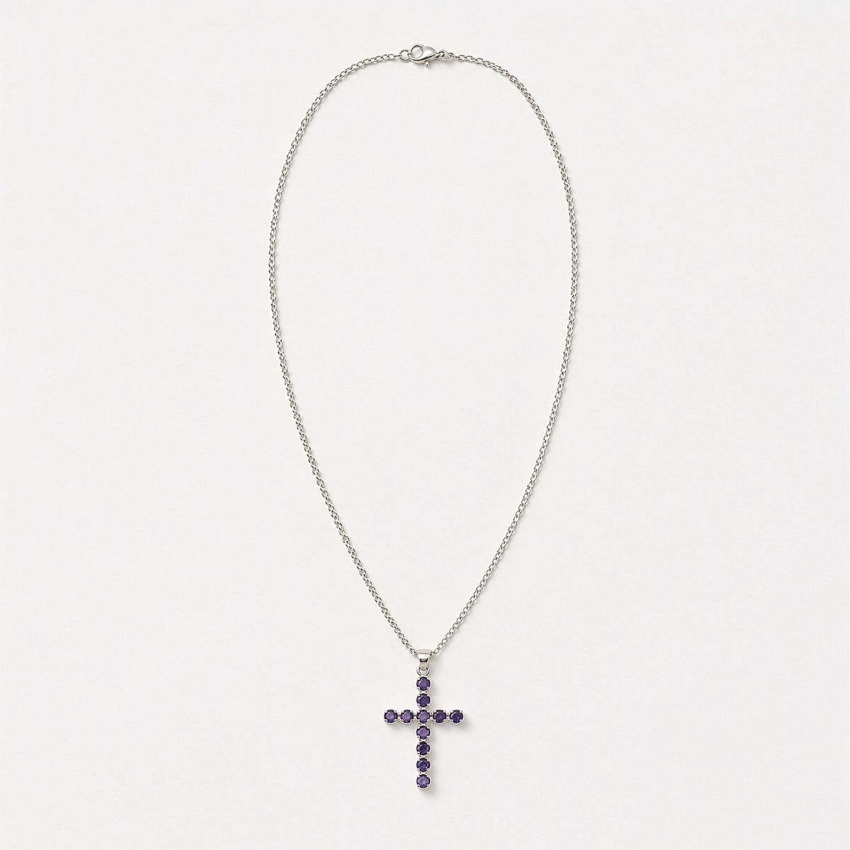 Silver Plated (45cm Chain)- Ionite Crucifix