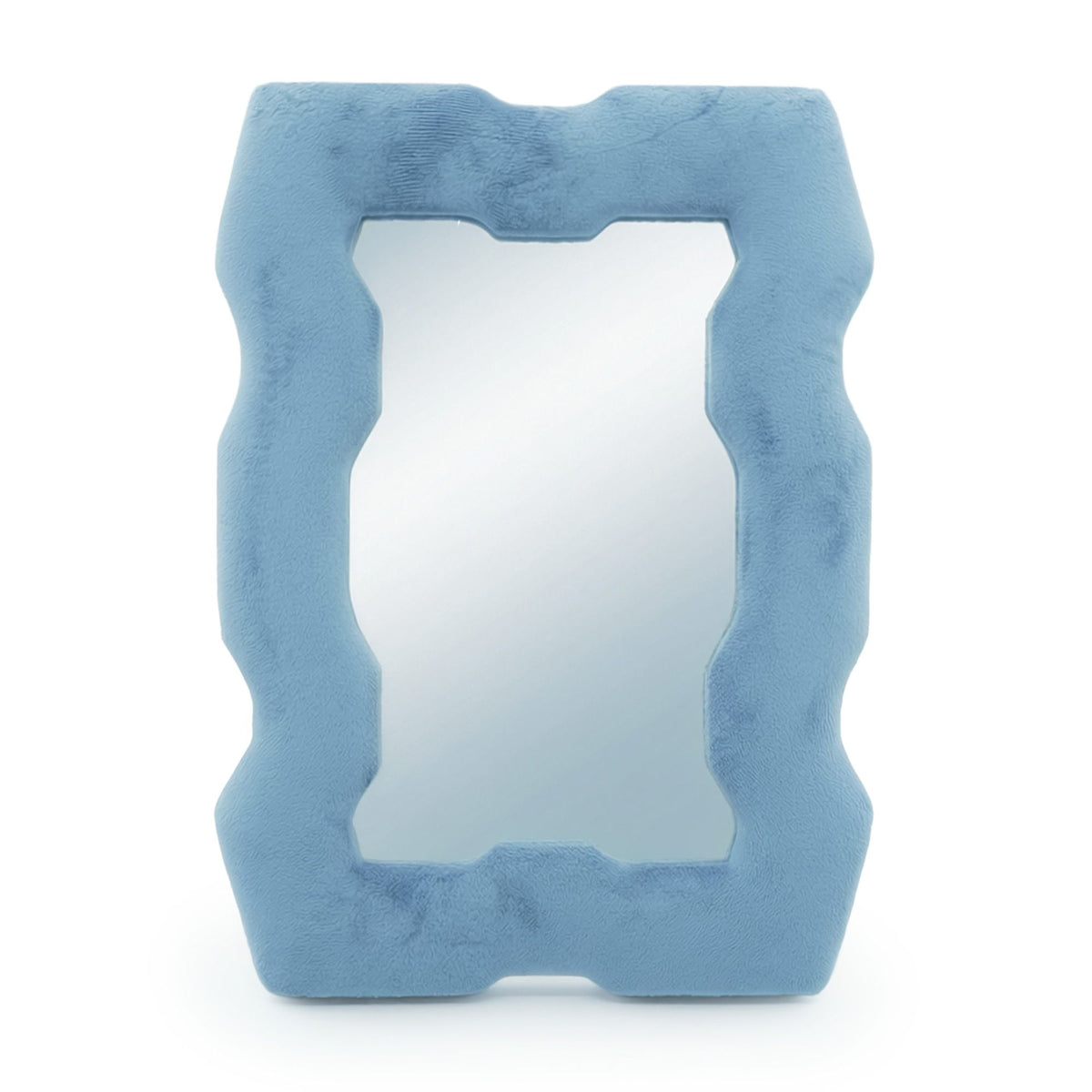 Soft Squiggly Mirror Chunky Frame Royal Blue (30.5x22.5x2.3cm)