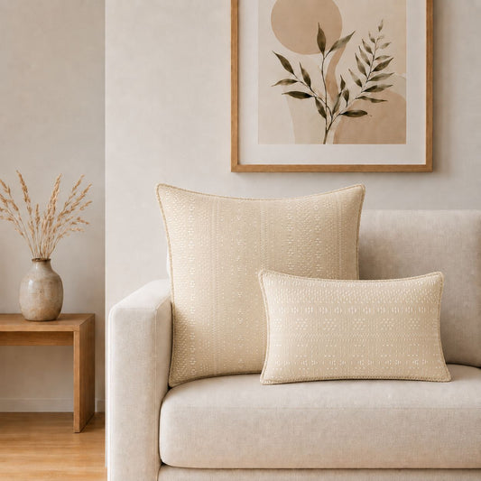 Classic Cushion Cover - Soft Stone- 30x50cm - Lumber Style