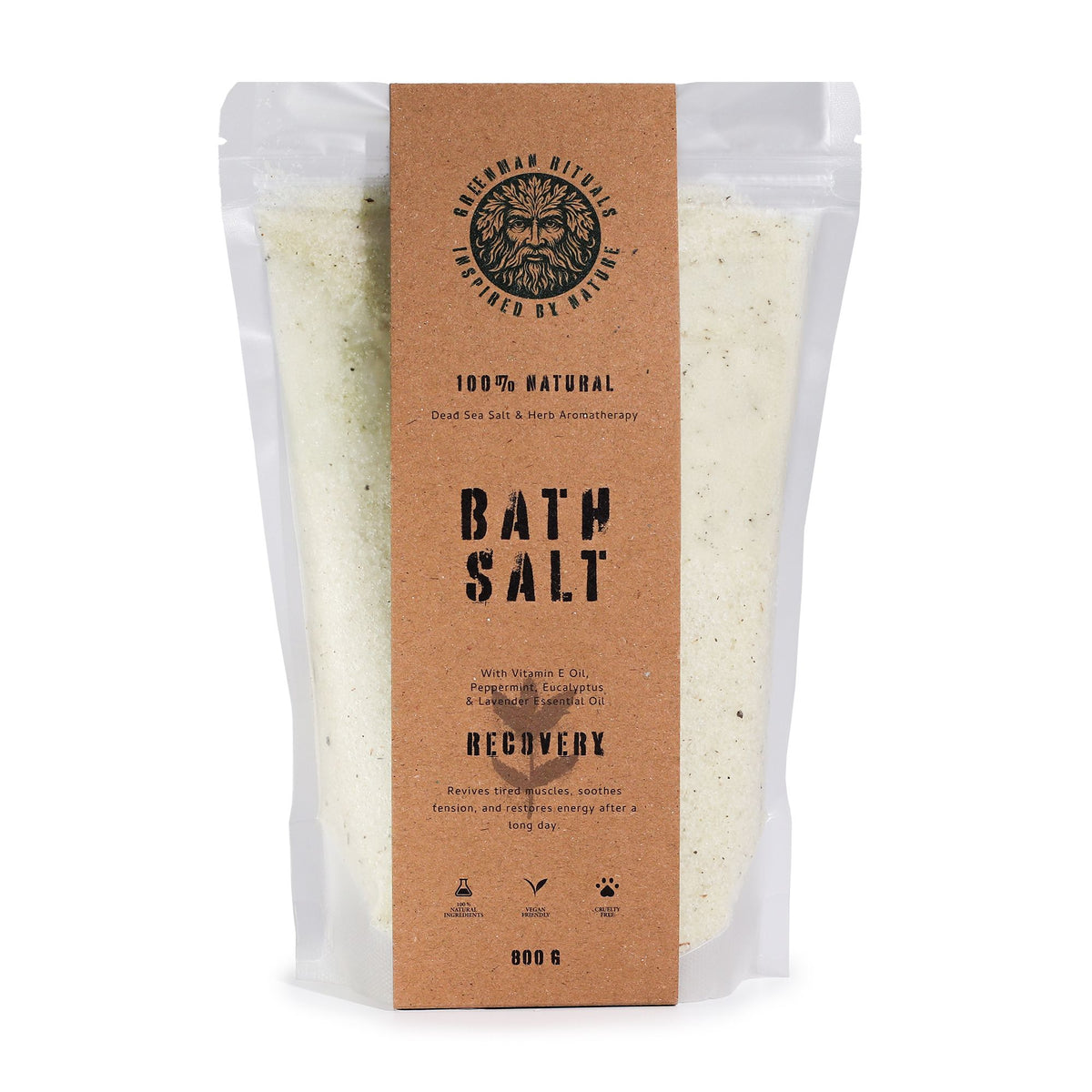 Greenman Rituals Menthol Aromatherapy Epsom Bath Salt Recovery