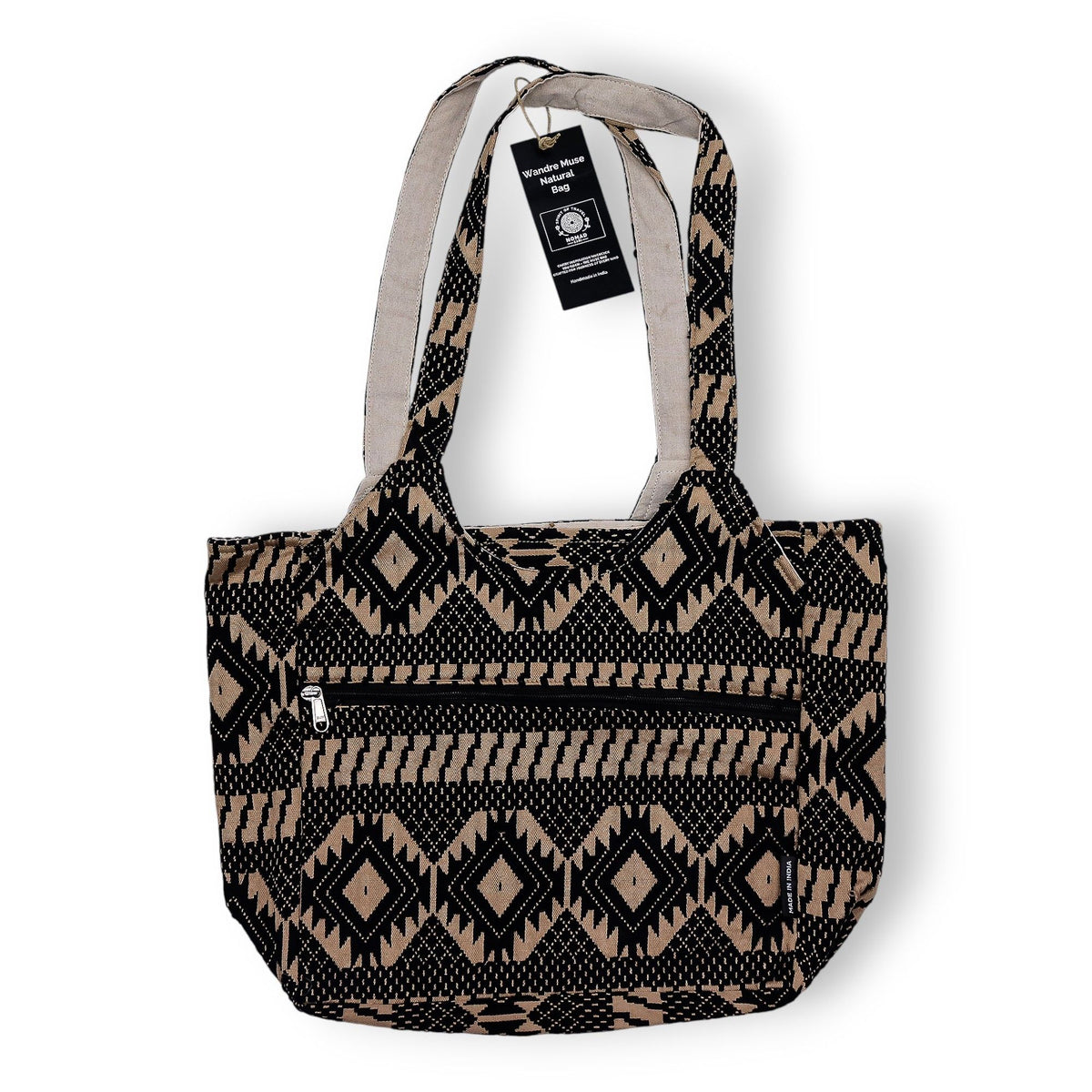 Nomad Sari Jacquard Natural Wander Muse Bags - Desert Loom