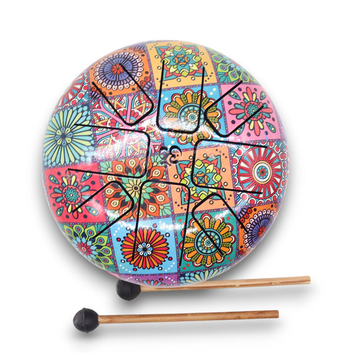 Med Hapi Drum Multi Coloured - 17x13cm