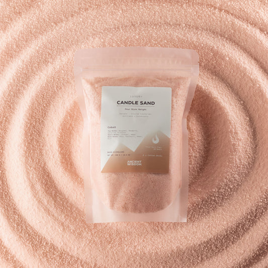 Fragranced Candle Sand - Taupe Orange - Cobalt - 300g