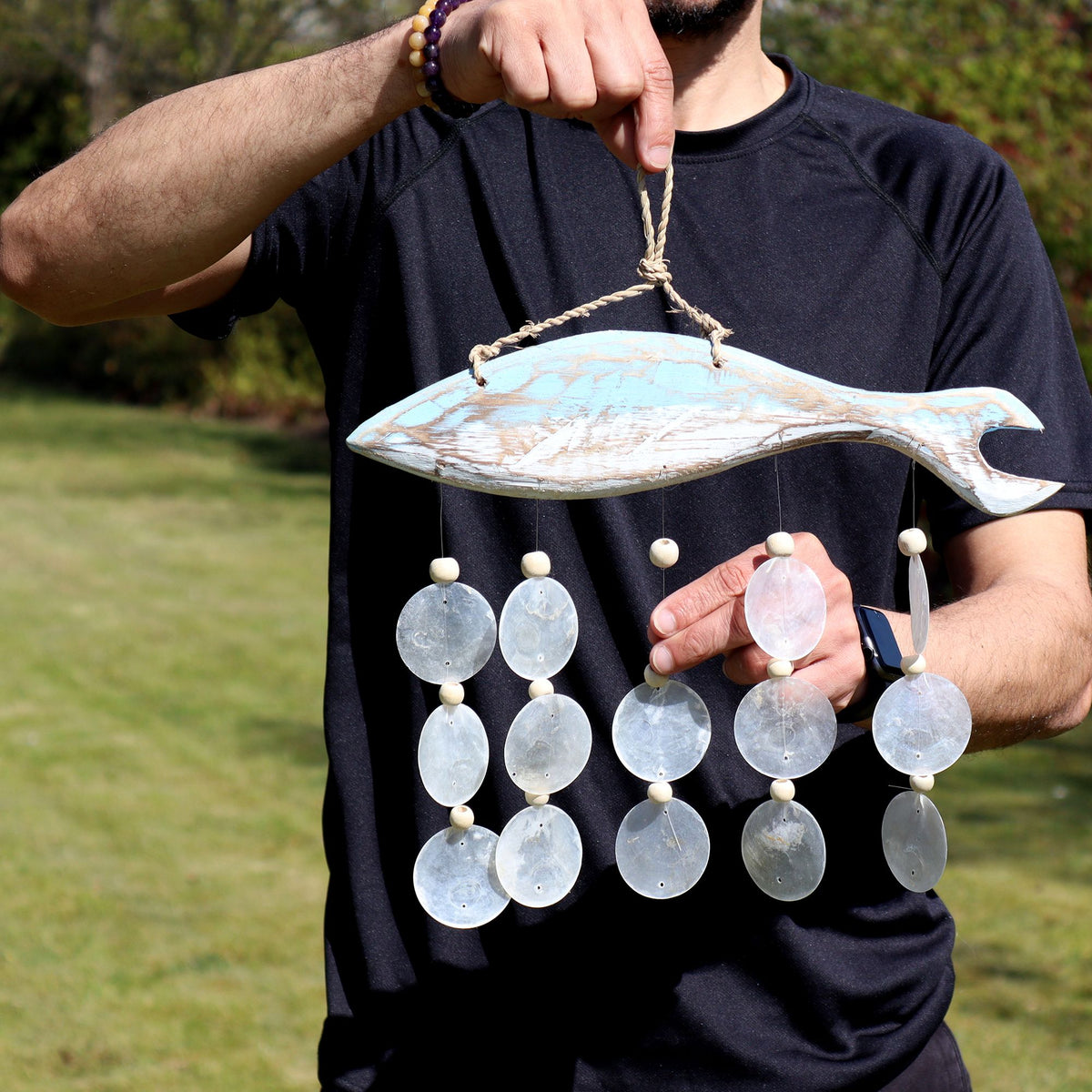 Bluewash Fish Carving and Natural Copis Drop