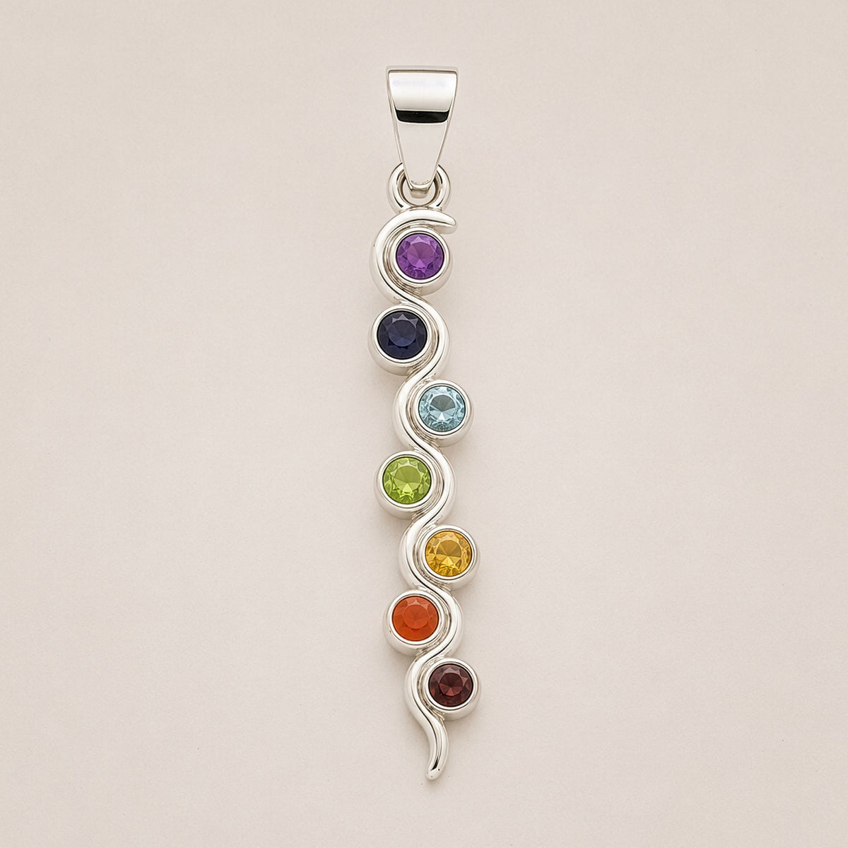 Silver Plated (45cm Cord)- Snake Chakra