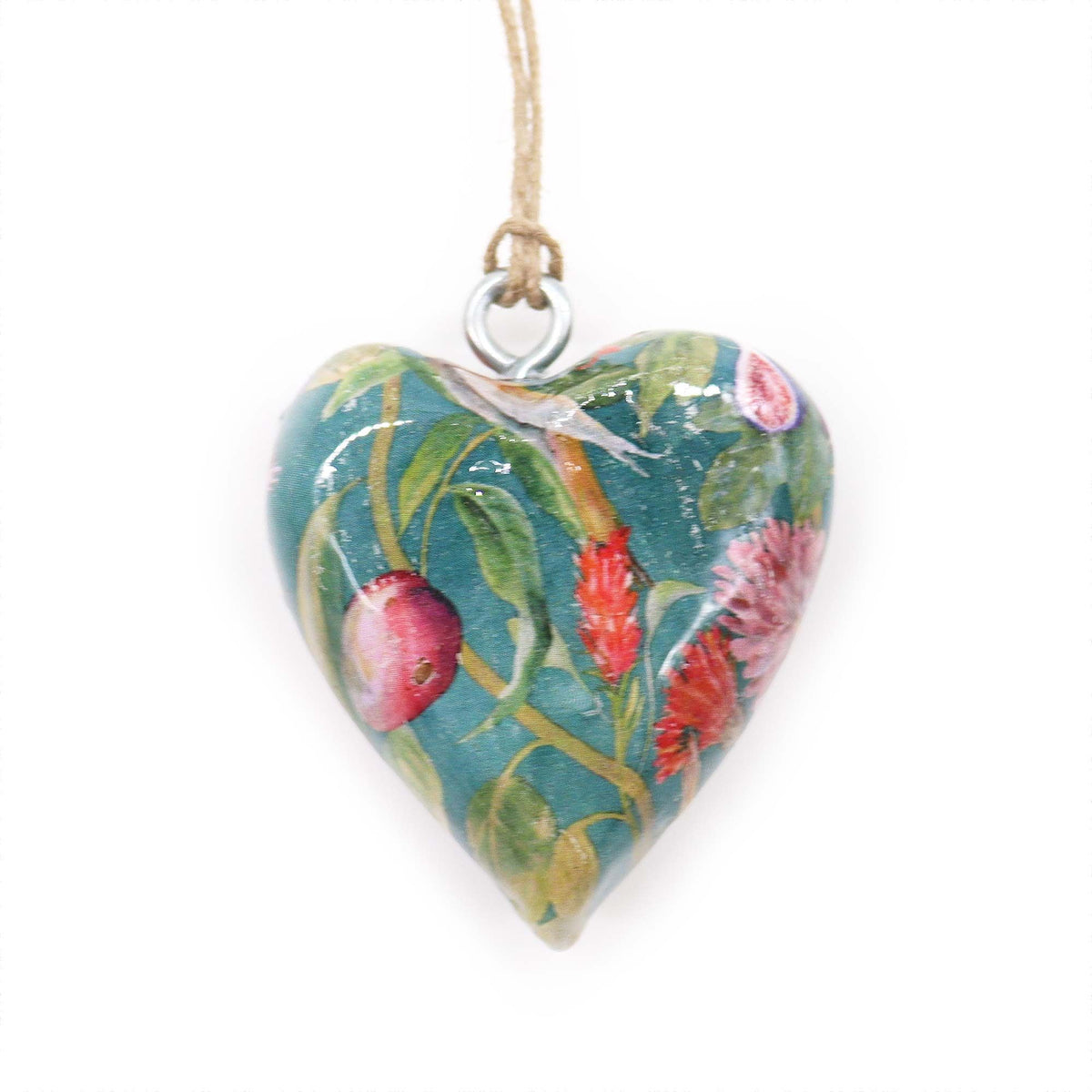 Decor Wood Heart - Bird & Floral