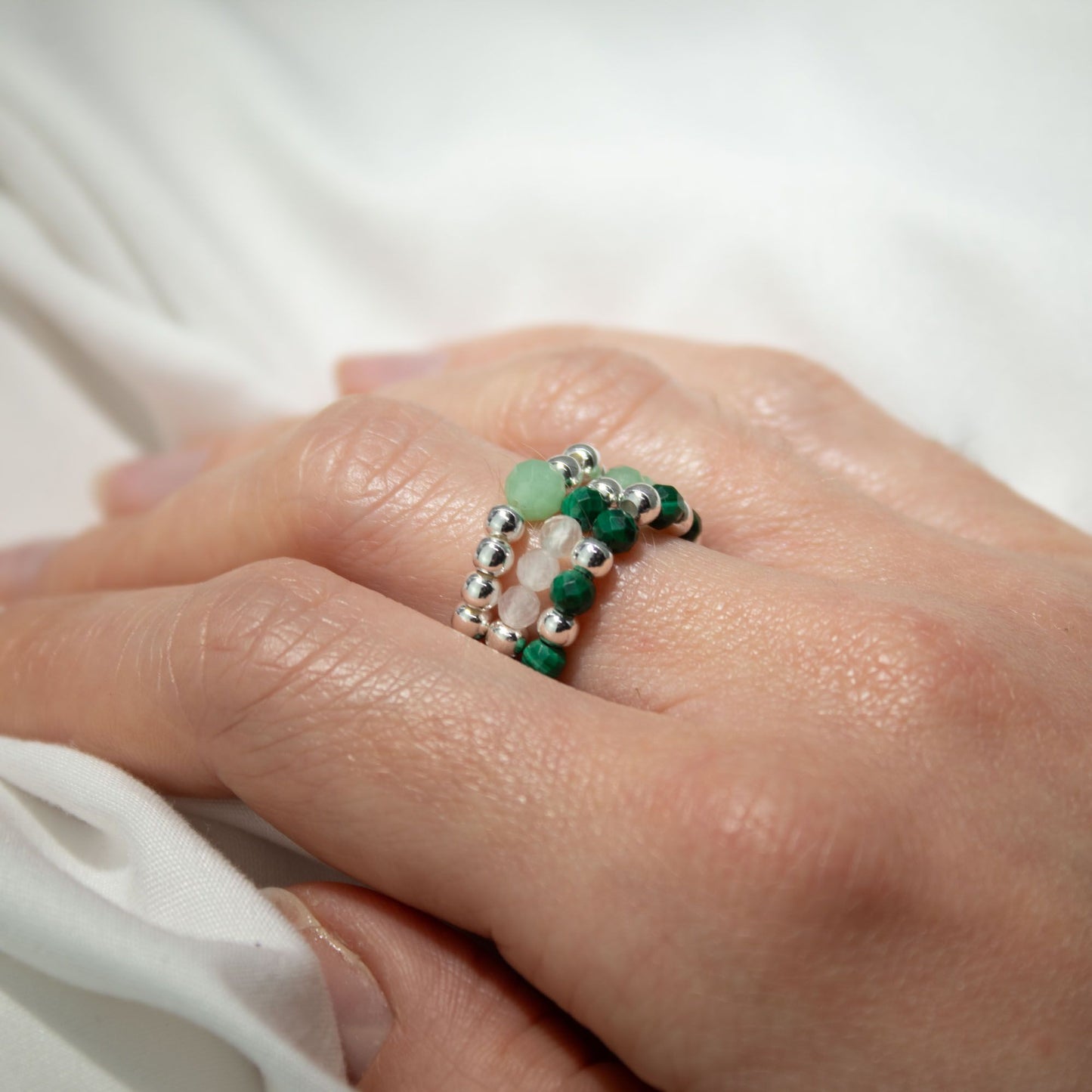 Gemstone Ring Set - Forest Spirit