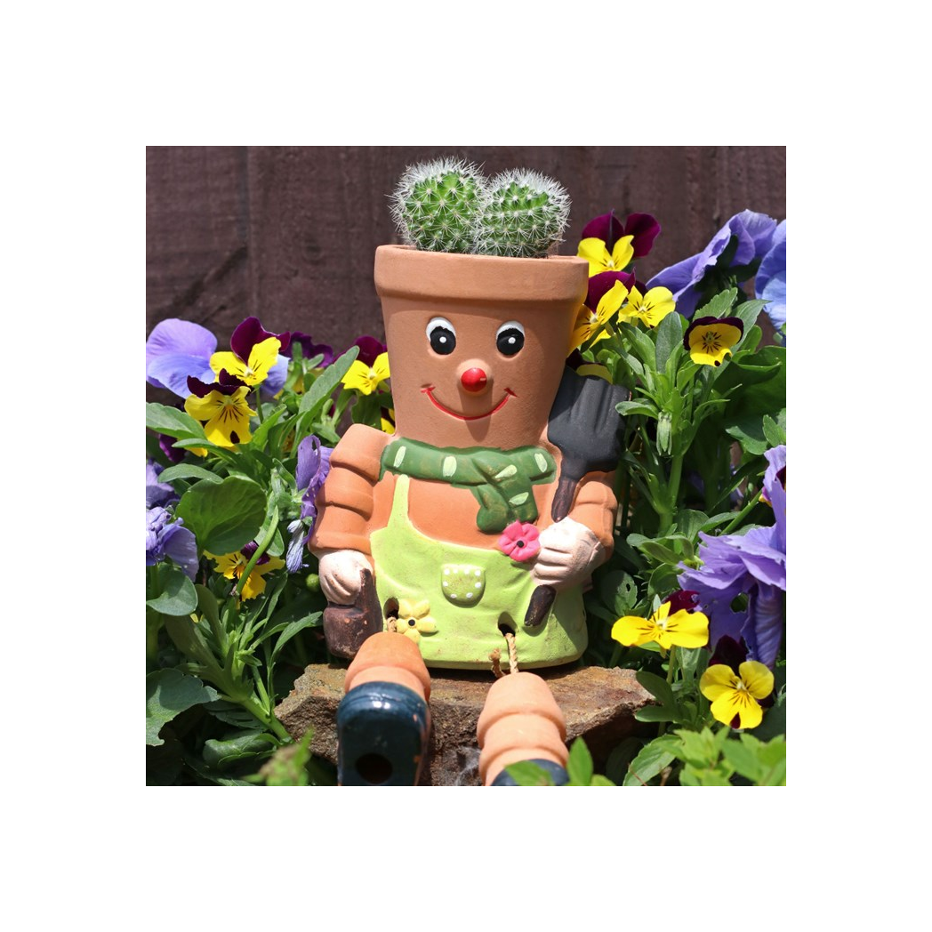 Terracotta Pot Man Planter