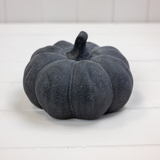 Black Ceramic Textured Pumpkin