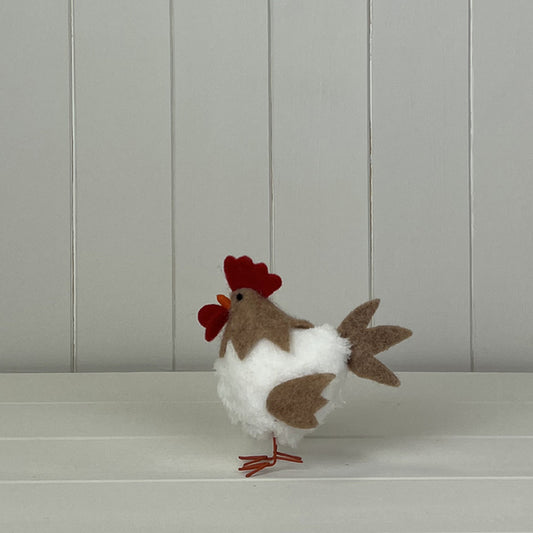 Beige And White Chicken 13X7X15cm Weight-15G