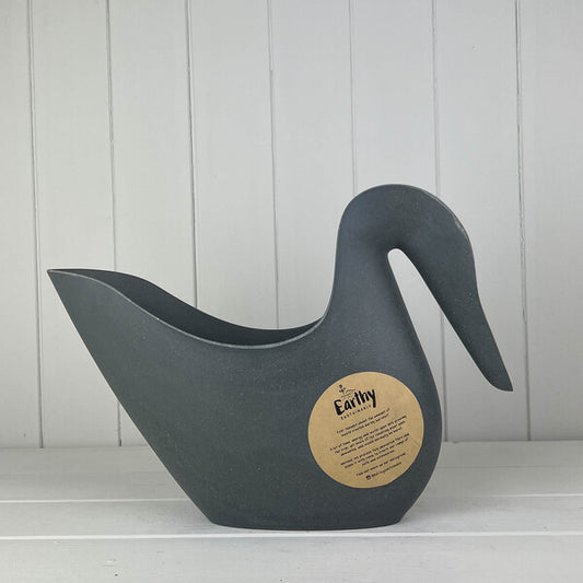 Earthy Anthracite Bamboo Watering Jug - Large H29.25 W31.8 D11cm Weight-1540g