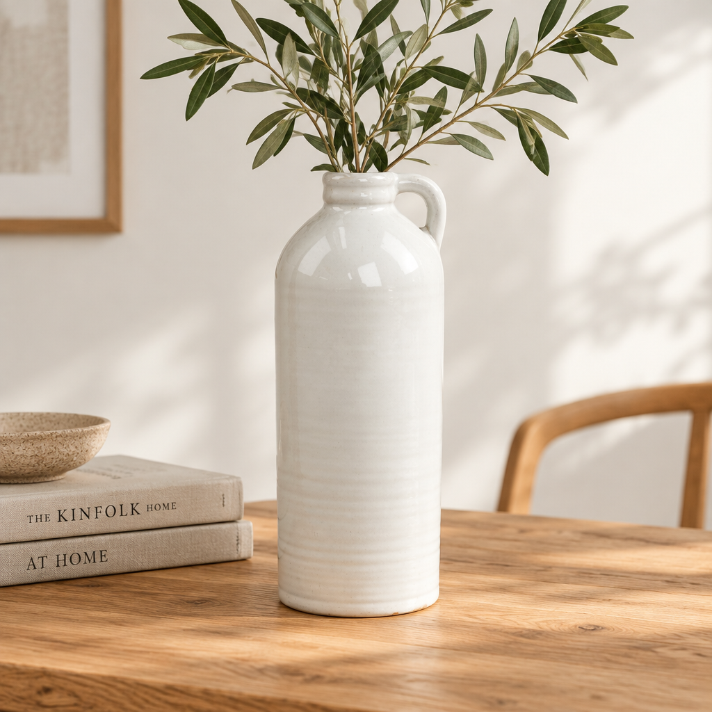 Natural Stoneglazed Tallt Jug Shaped Vase