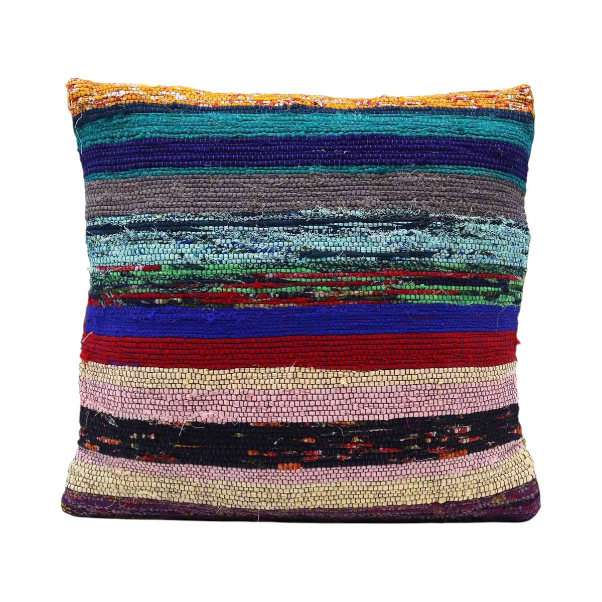 Rag Rug Cushion Covers - Charcoal Greys