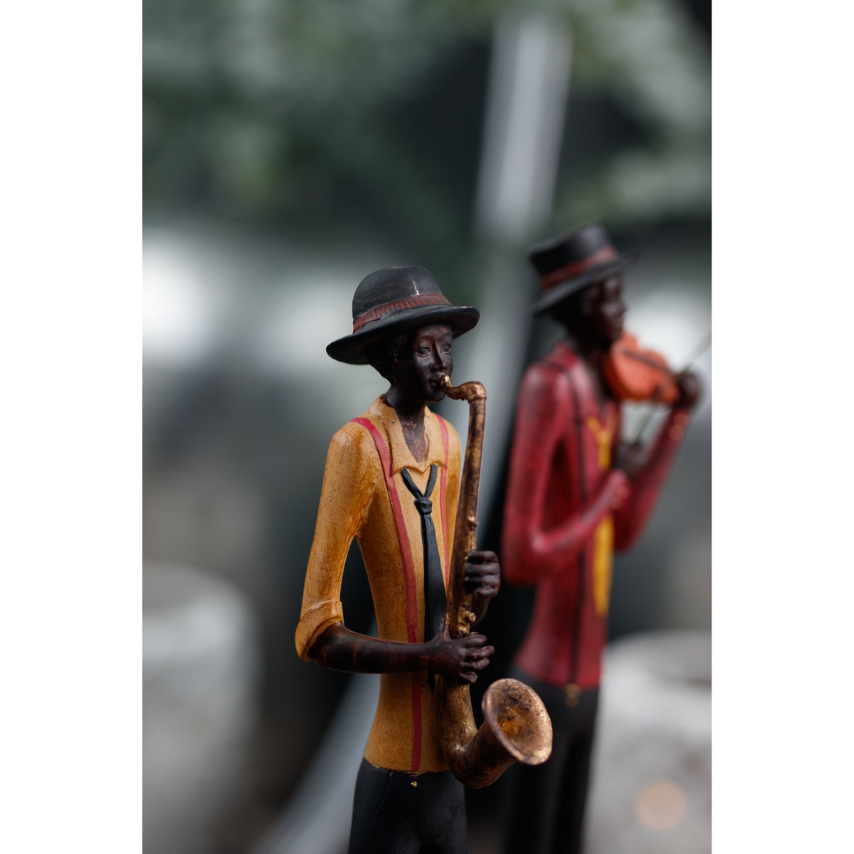 Standing Jazz Band Saxophonist Decorative Ornament