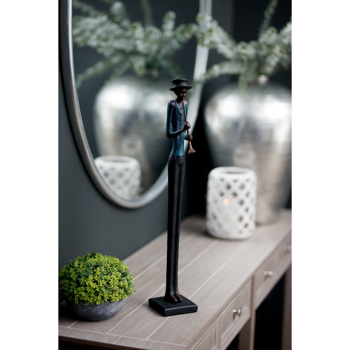 Standing Jazz Band Trumpeter Decorative Ornament