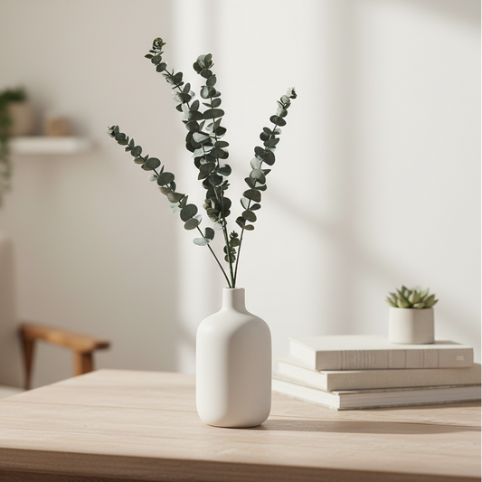 Silver Dollar Eucalyptus Artificial Flower Stem