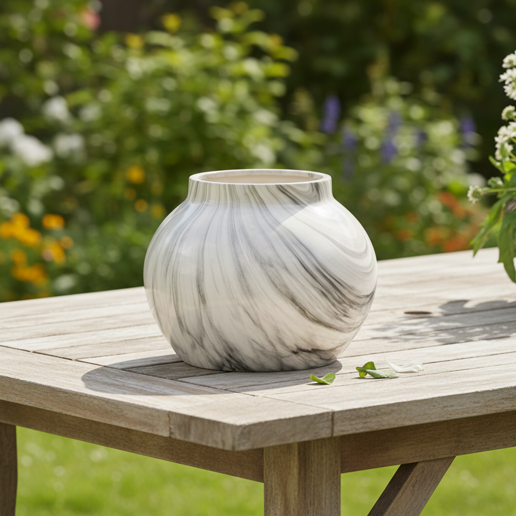 Marble Effect Planter