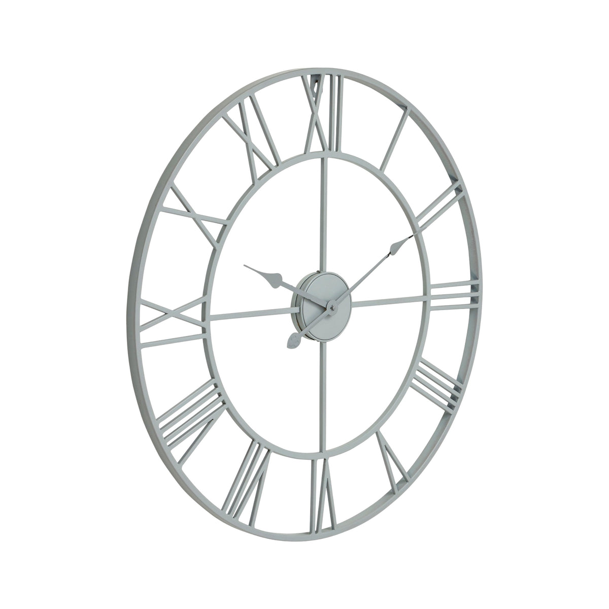 Grey Skeleton Wall Clock