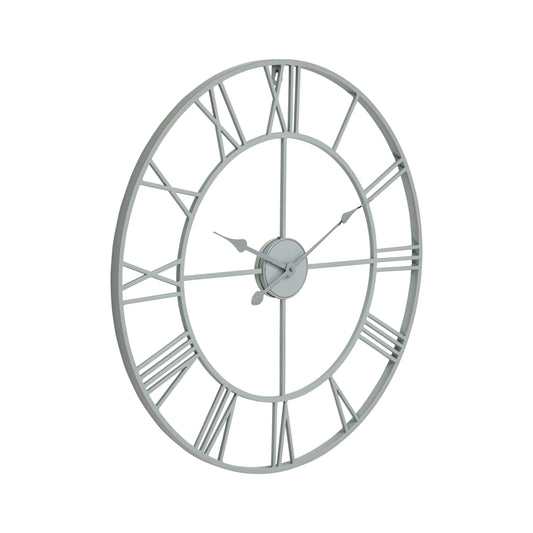 Grey Skeleton Wall Clock