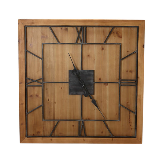 Williston Square Wooden Wall Clock