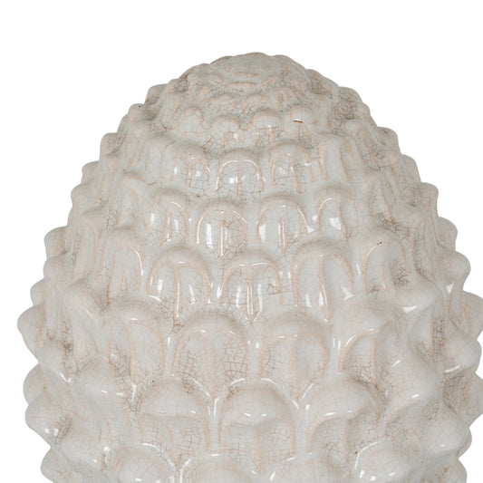 Garda White Decorative Acorn Decorative Ornament