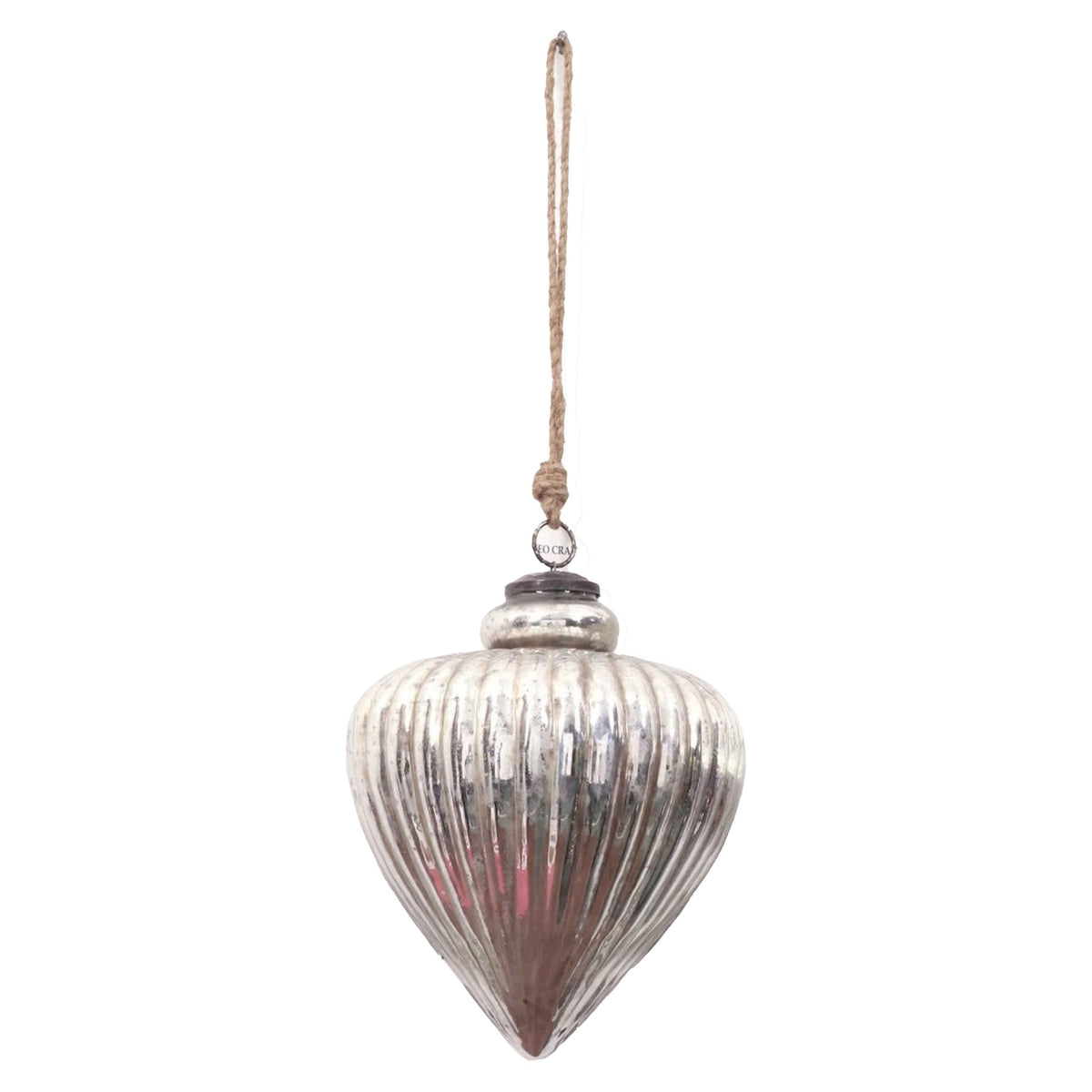 Antique Silver Large Vallupe Bauble