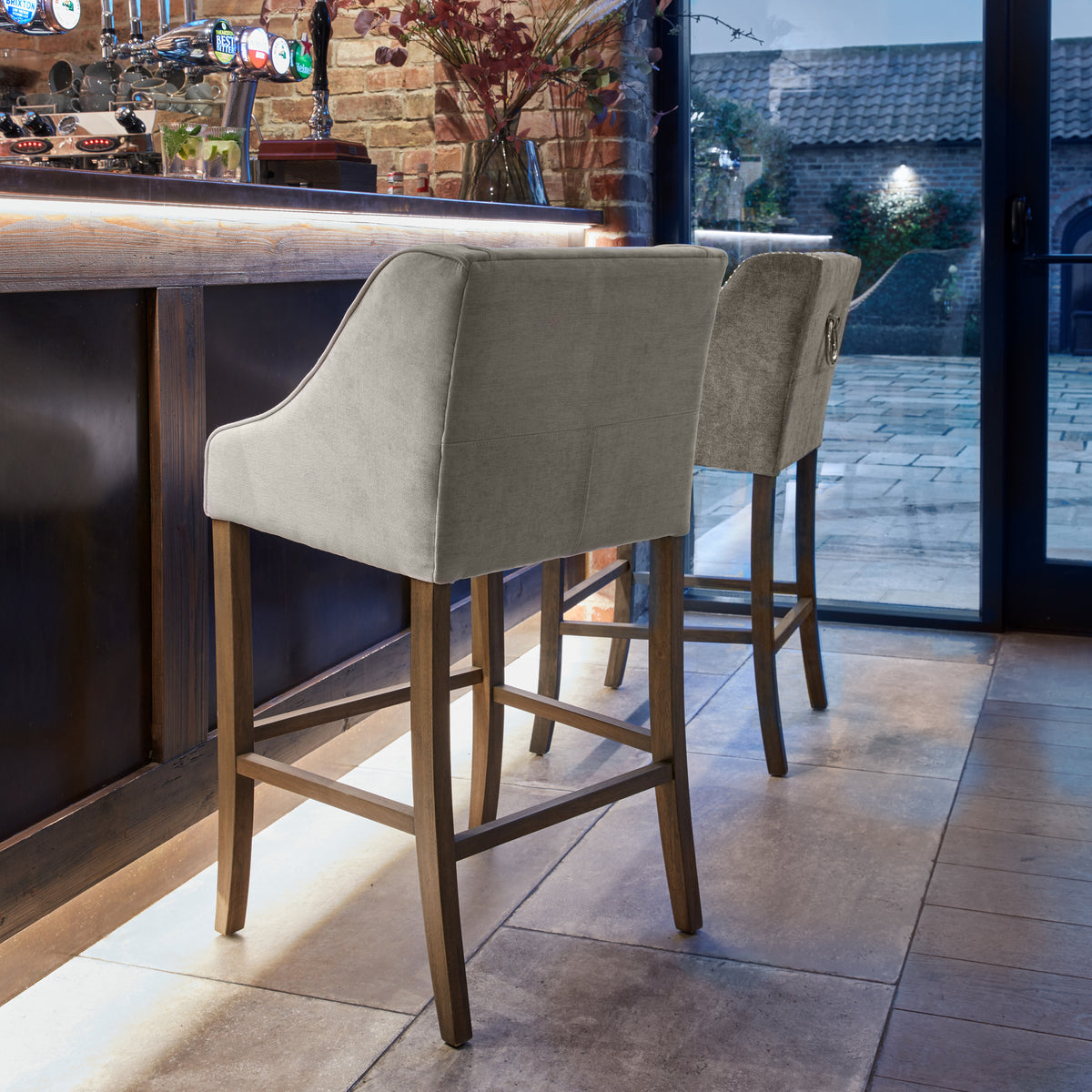 Epsom Grey Bar Stool for Home Interiors